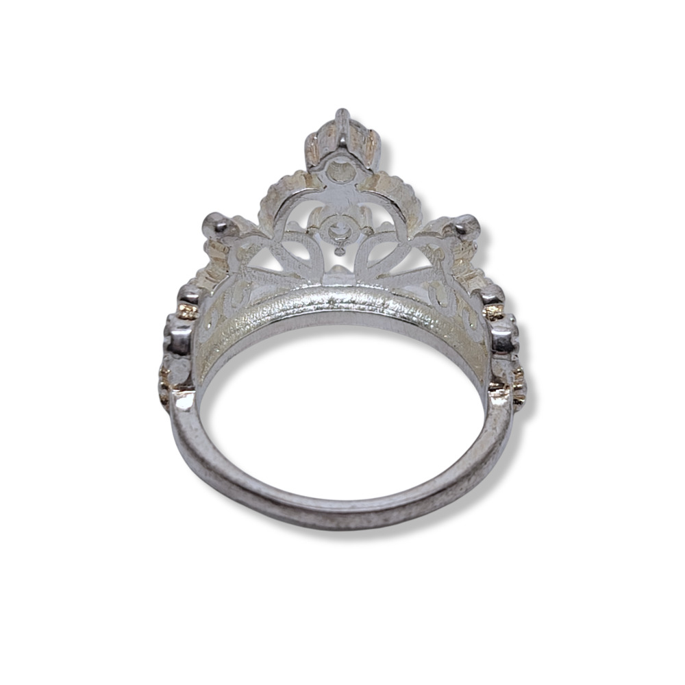 Sterling Silver Plated Round Simulated Diamond Cr… - image 3